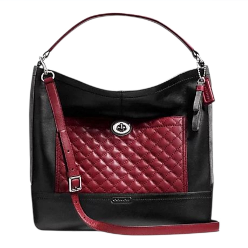 Coach Park Quilted Colorblock Hobo